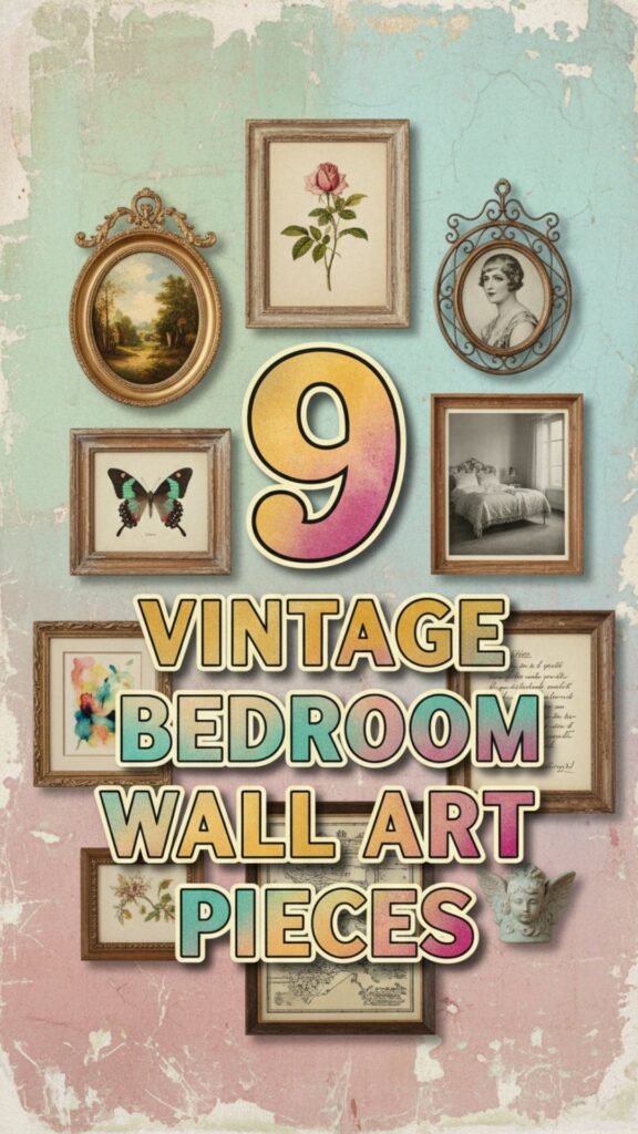 1. 9 Vintage Bedroom Wall Art Pieces That Bring Timeless Charm