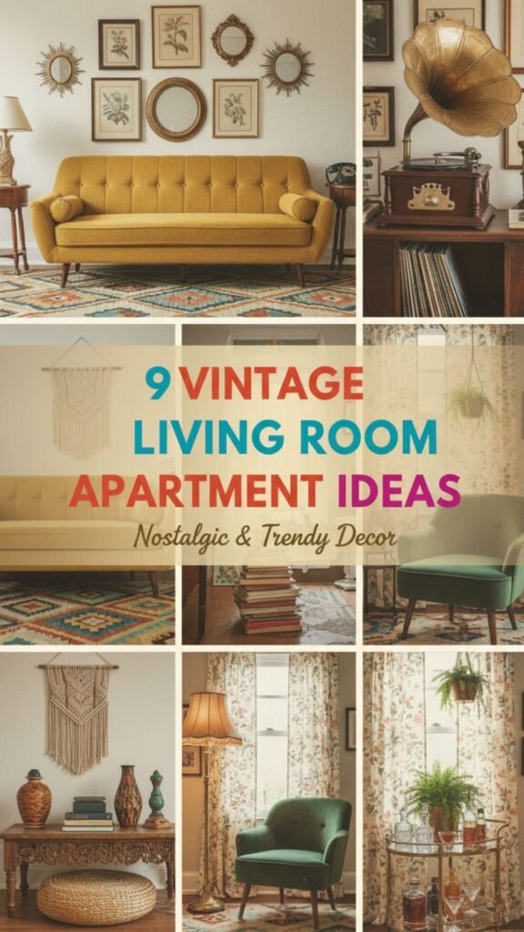 1. 9 Vintage Living Room Apartment Decor Ideas for a Timeless Look