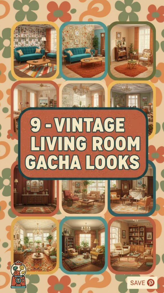 1. 9 Vintage Living Room Gacha Looks That Bring Timeless Charm