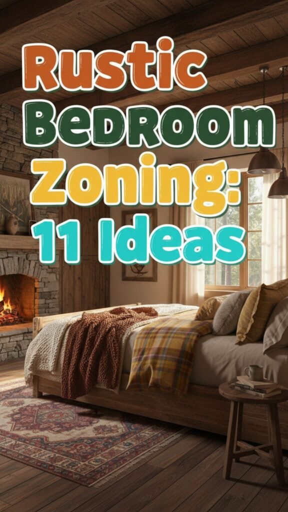 1. Rustic Bedroom Zoning 11 Ideas to Blend Nature and Comfort