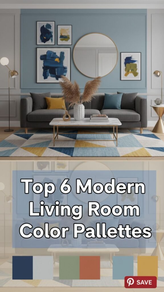 1. Top 6 Modern Living Room Color Palettes to Try This Year