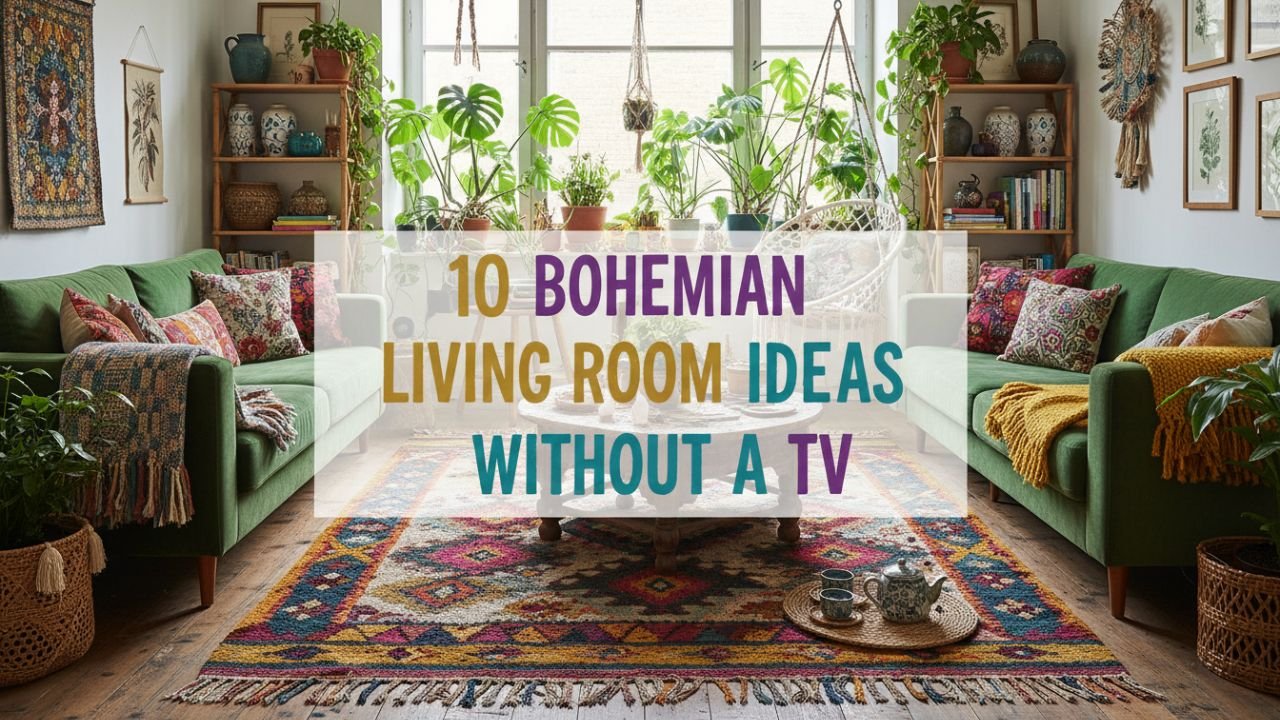 10 Bohemian Living Room Designs Without a TV Wall