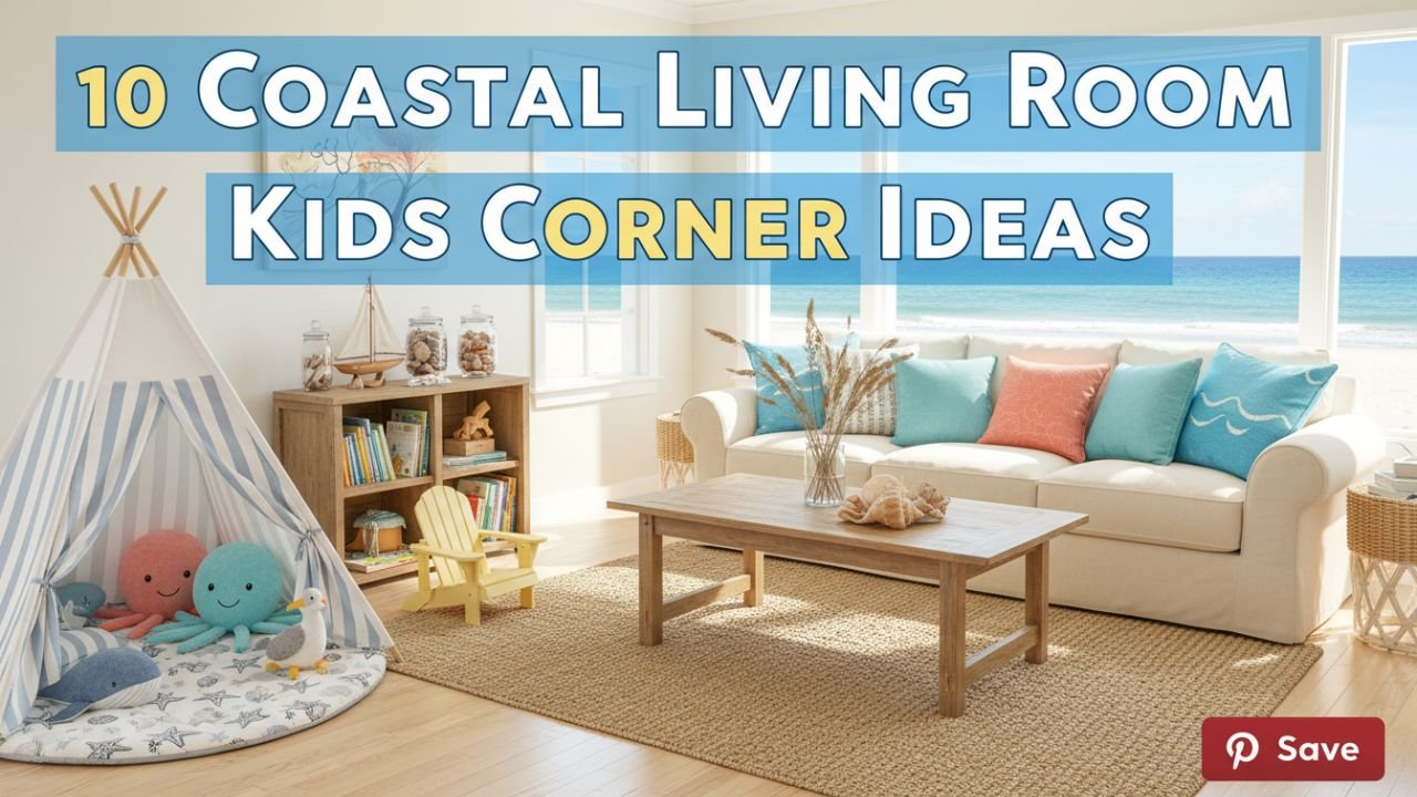 10 Coastal Living Room Kids Corner Ideas That Feel Light & Airy