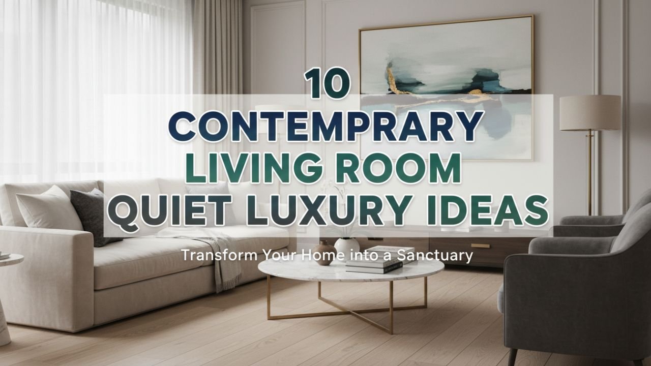 10 Contemporary Living Room Quiet Luxury Ideas for a Polished Home