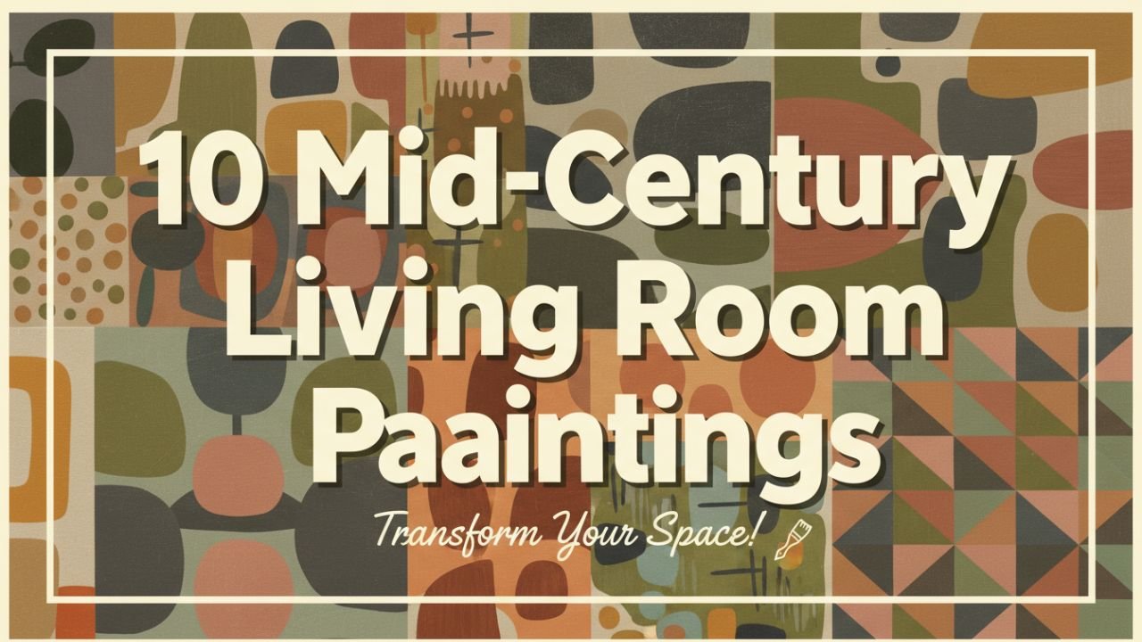 10 Mid-Century Living Room Paintings for Retro Vibes