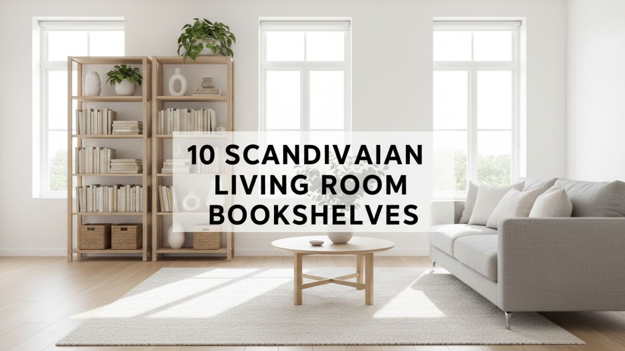 10 Scandinavian Living Room Bookshelves for a Bright and Minimal Look
