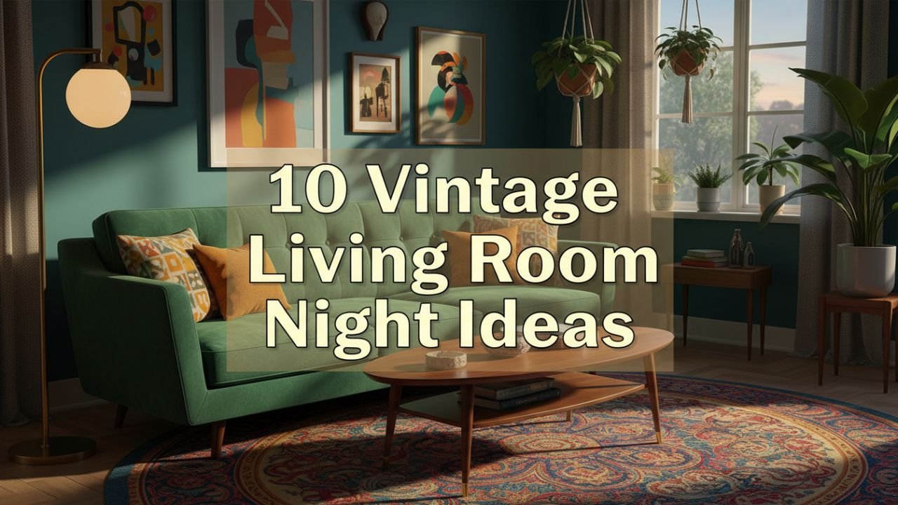 10 Vintage Living Room Night Ideas That Feel Warm and Timeless