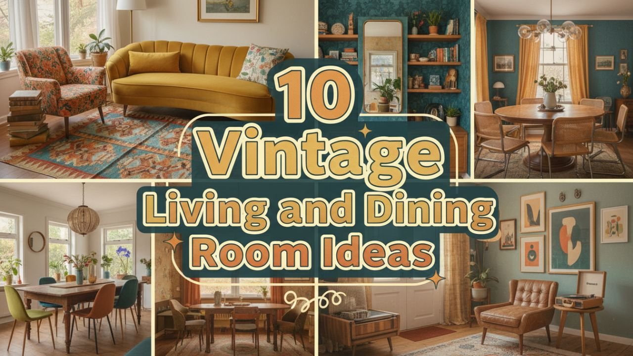 10 Vintage Living and Dining Room Decor Ideas That Feel Classic