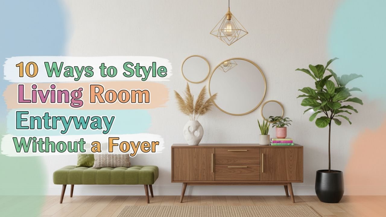 10 Ways to Style Your Living Room Entryway Without a Foyer