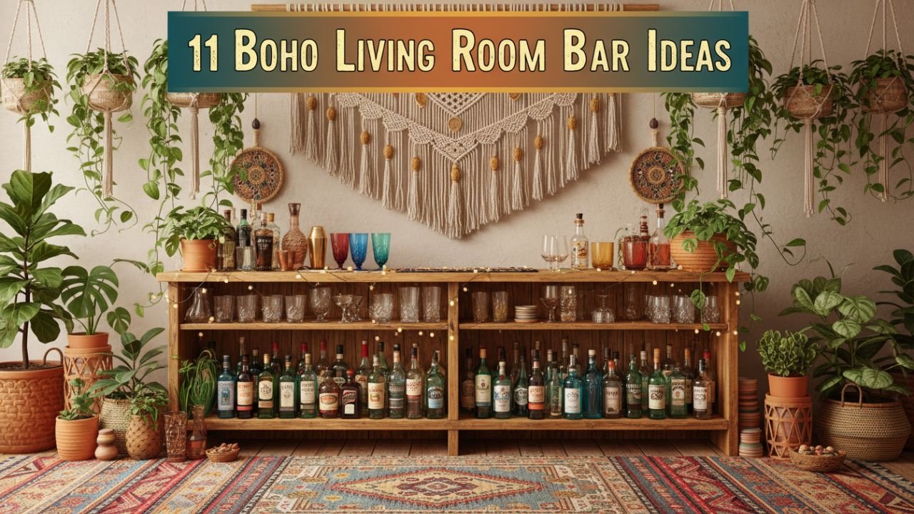 11 Boho Living Room Bar Ideas That Add a Relaxed Vibe