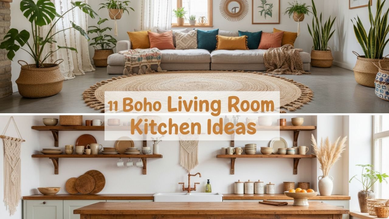 11 Boho Living Room Kitchen Ideas That Feel Effortlessly Chic