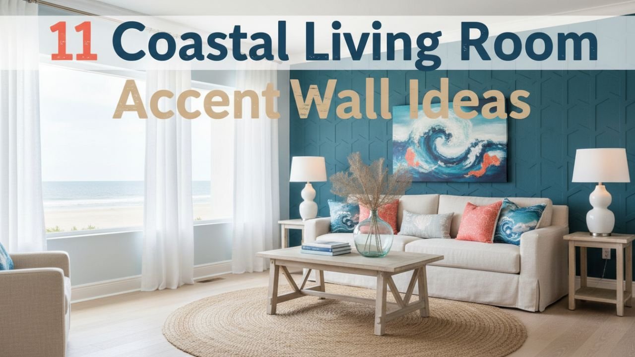 11 Coastal Living Room Accent Wall Ideas for a Relaxing Beachy Vibe