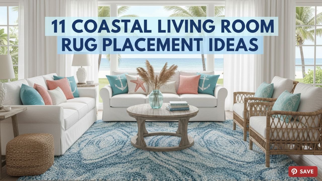 11 Coastal Living Room Rug Placement Ideas for a Fresh, Relaxed Vibe