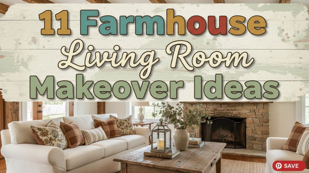 11 Farmhouse Living Room Makeover Ideas for a Cozy Everyday Look