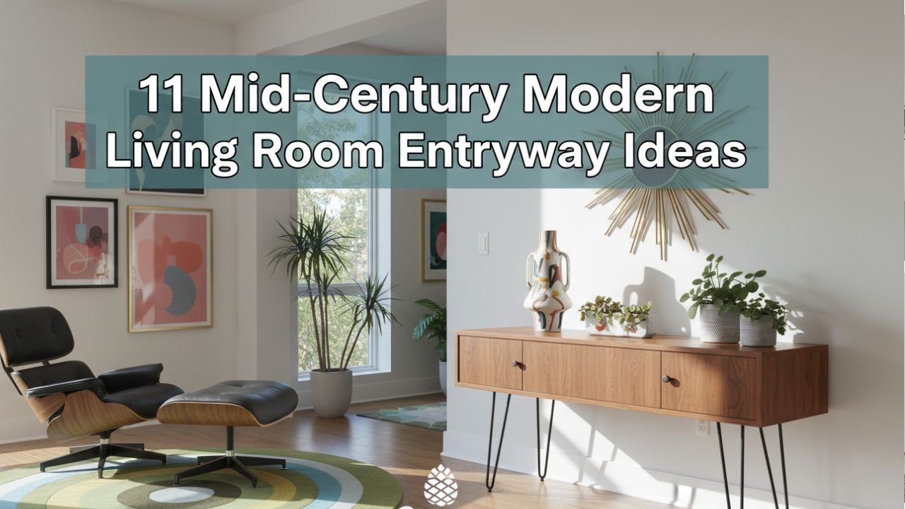 11 Mid-Century Modern Living Room Entryways for a Retro Look