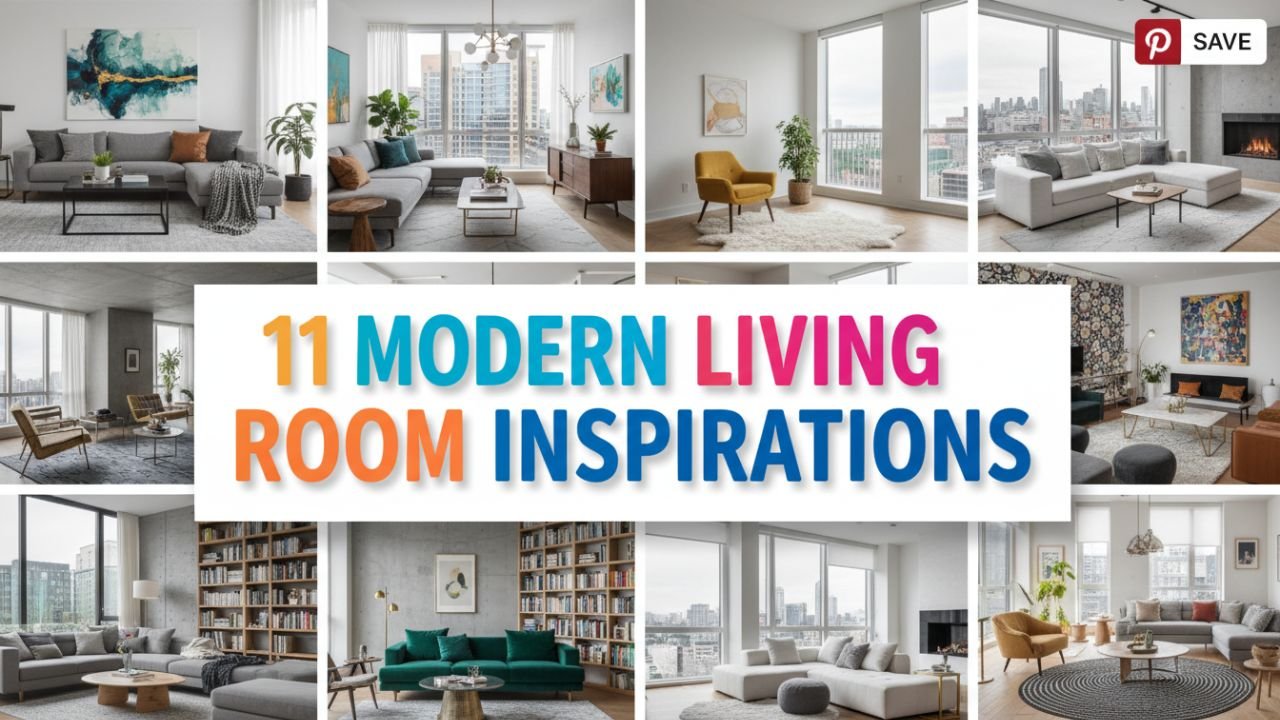 11 Modern Living Room Inspirations for a Sleek Apartment Vibe