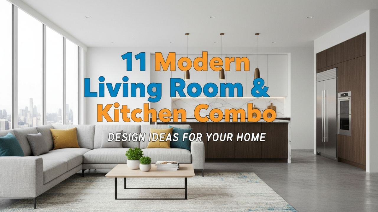 11 Modern Living Room and Kitchen Together Design
