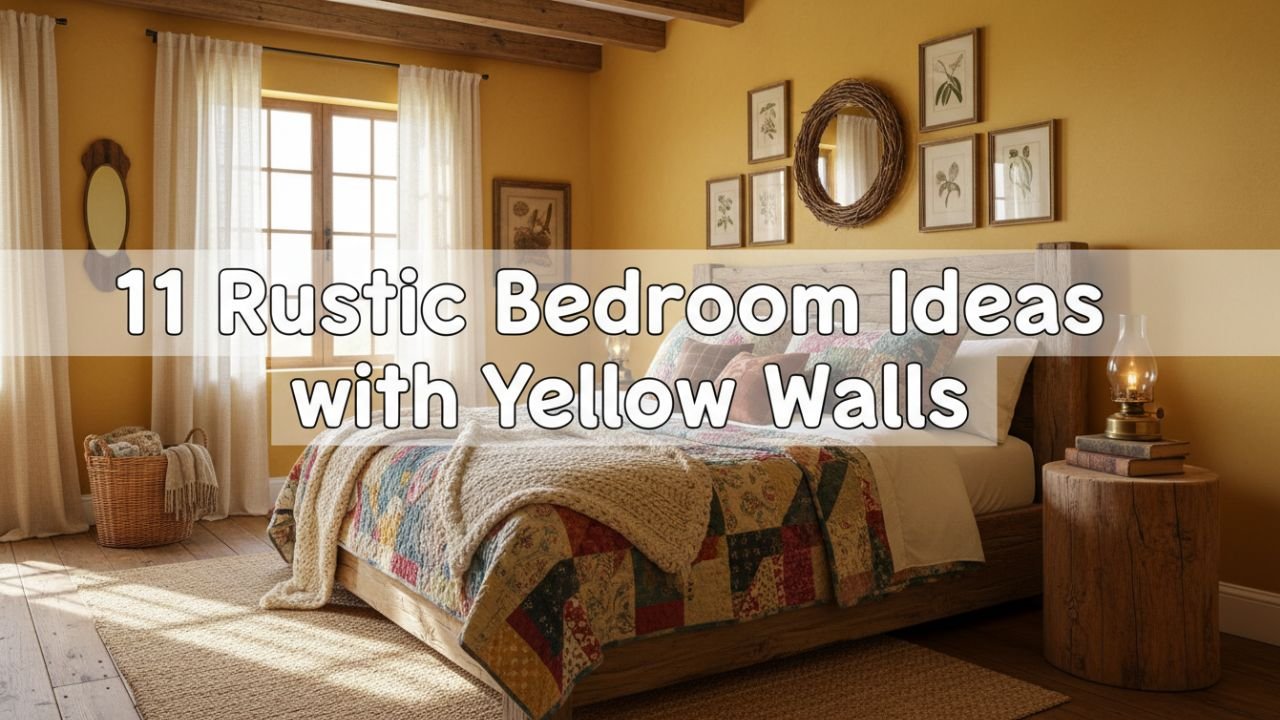 11 Rustic Bedroom Ideas with Yellow Walls