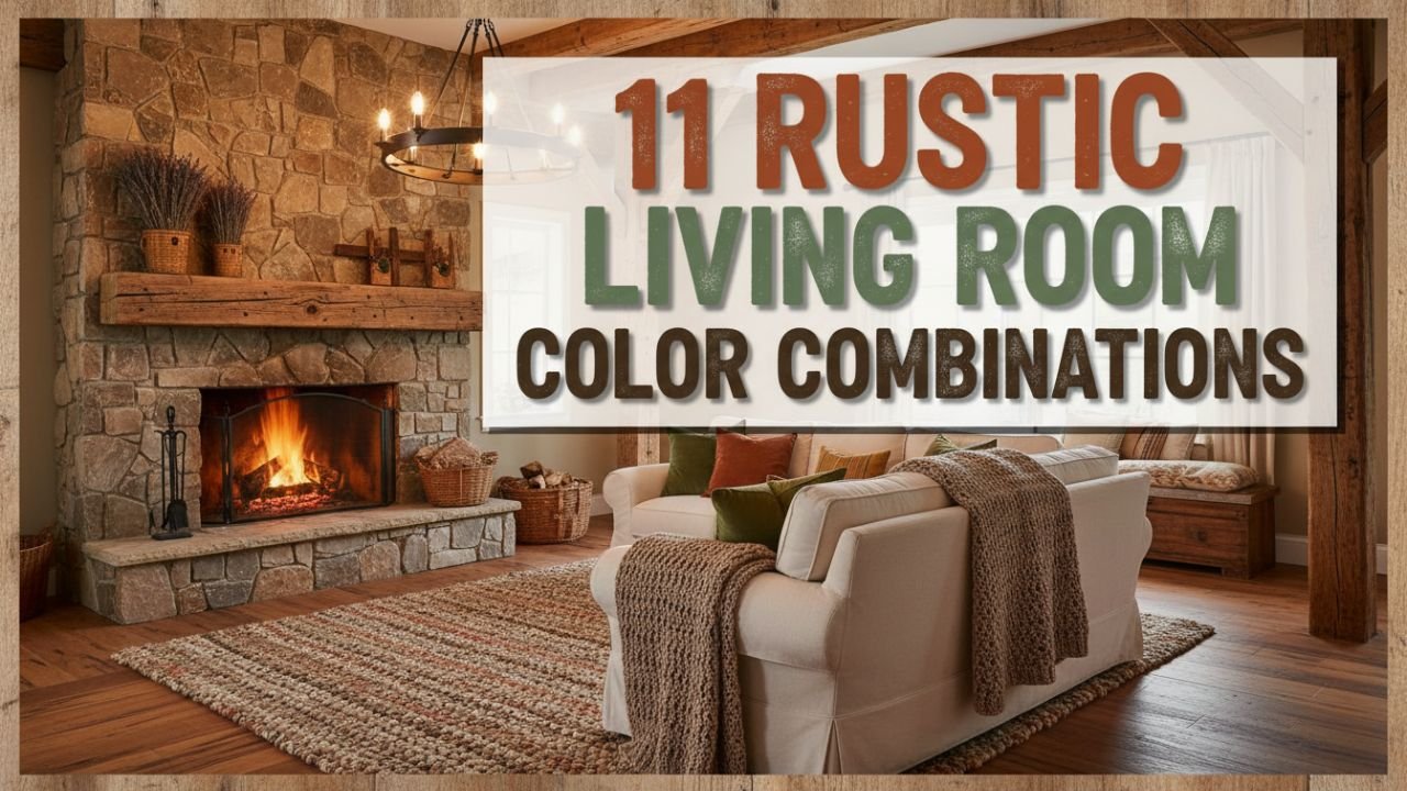 11 Rustic Living Room Color Combinations That Bring Cozy Cabin Vibes