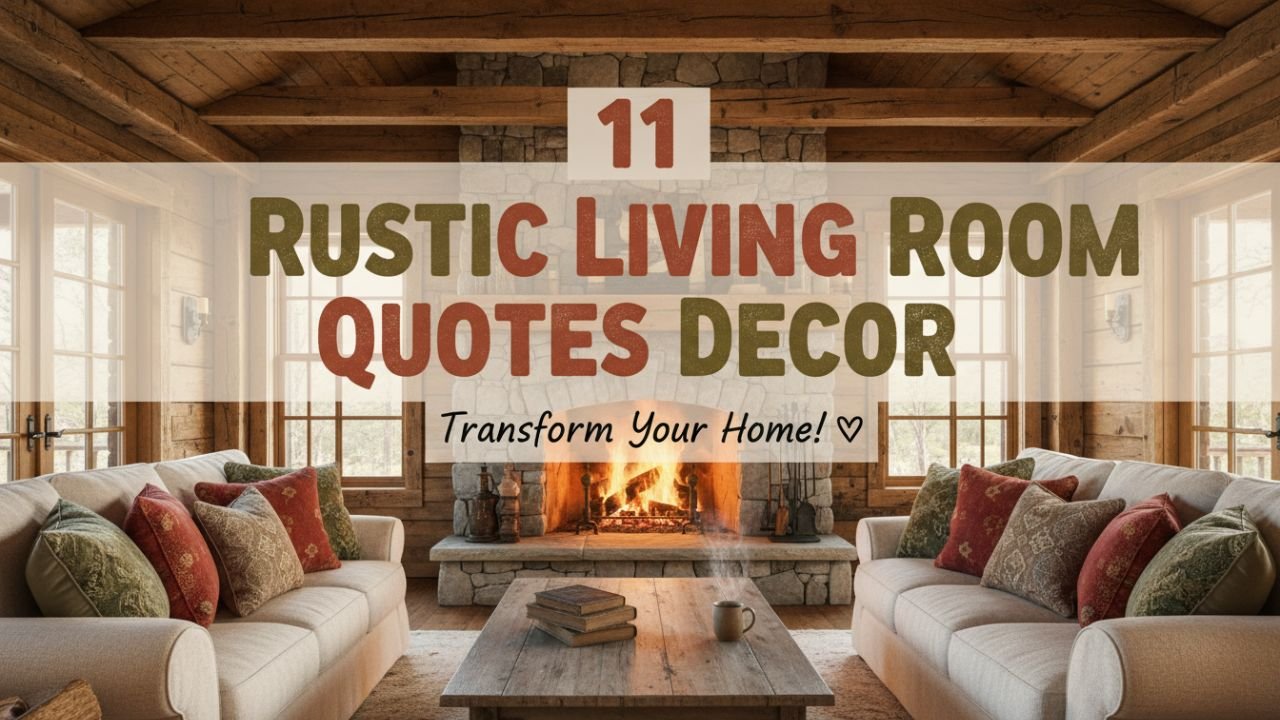 11 Rustic Living Room Quotes Decor Ideas That Add Natural Character