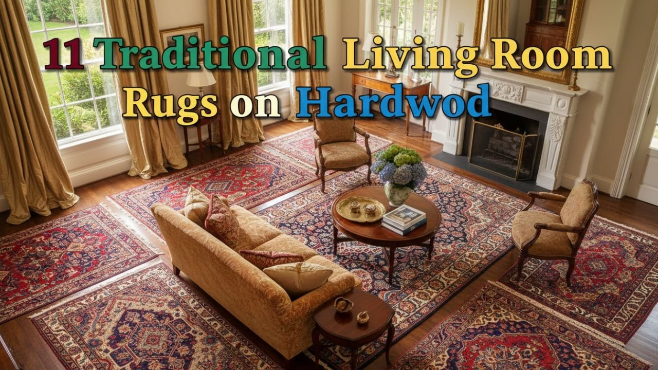 11 Traditional Living Room Rugs on Hardwood for an Elegant Classic Look
