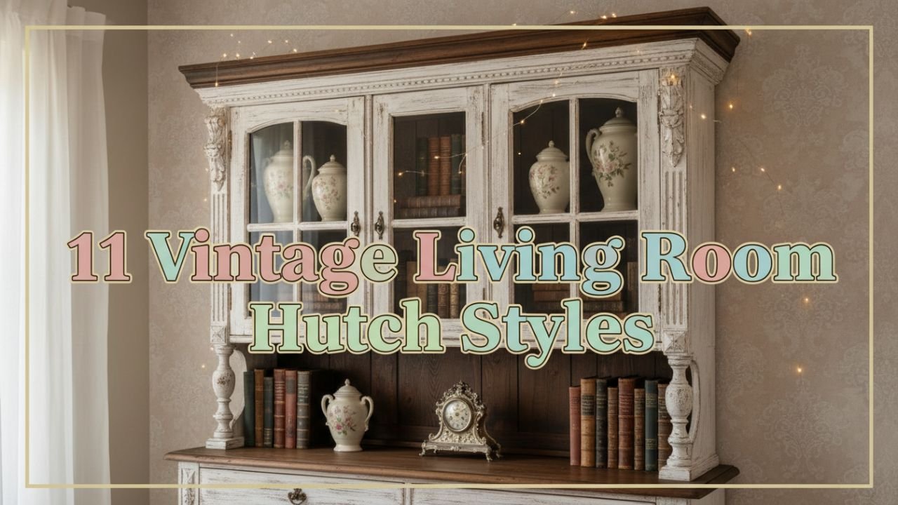 11 Vintage Living Room Hutch Styles That Add Timeless Charm