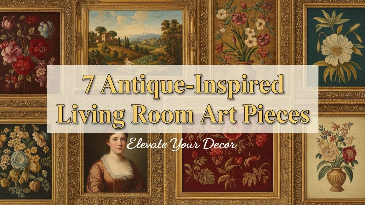 7 Antique-Inspired Living Room Art Pieces for a Retro Look