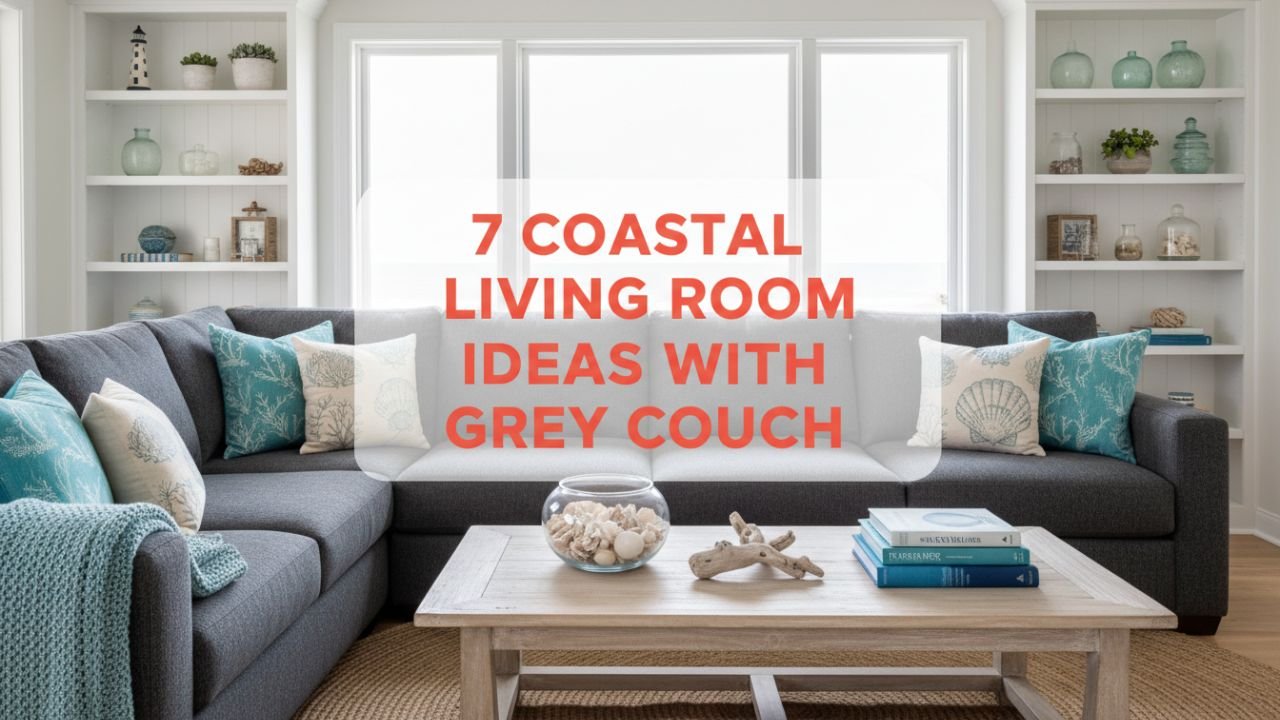 7 Coastal Living Room Designs with a Grey Couch for a Fresh Vibe