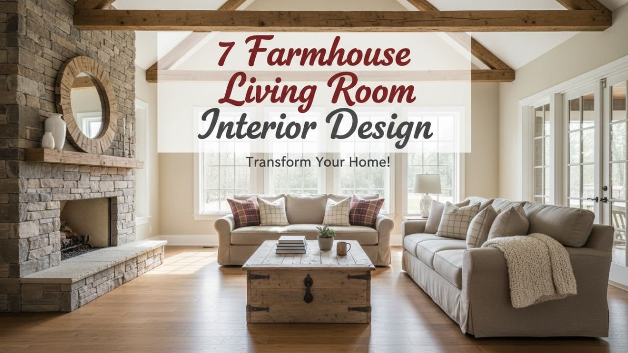 7 Farmhouse Living Room Interior Design for a Charming, Homey Feel