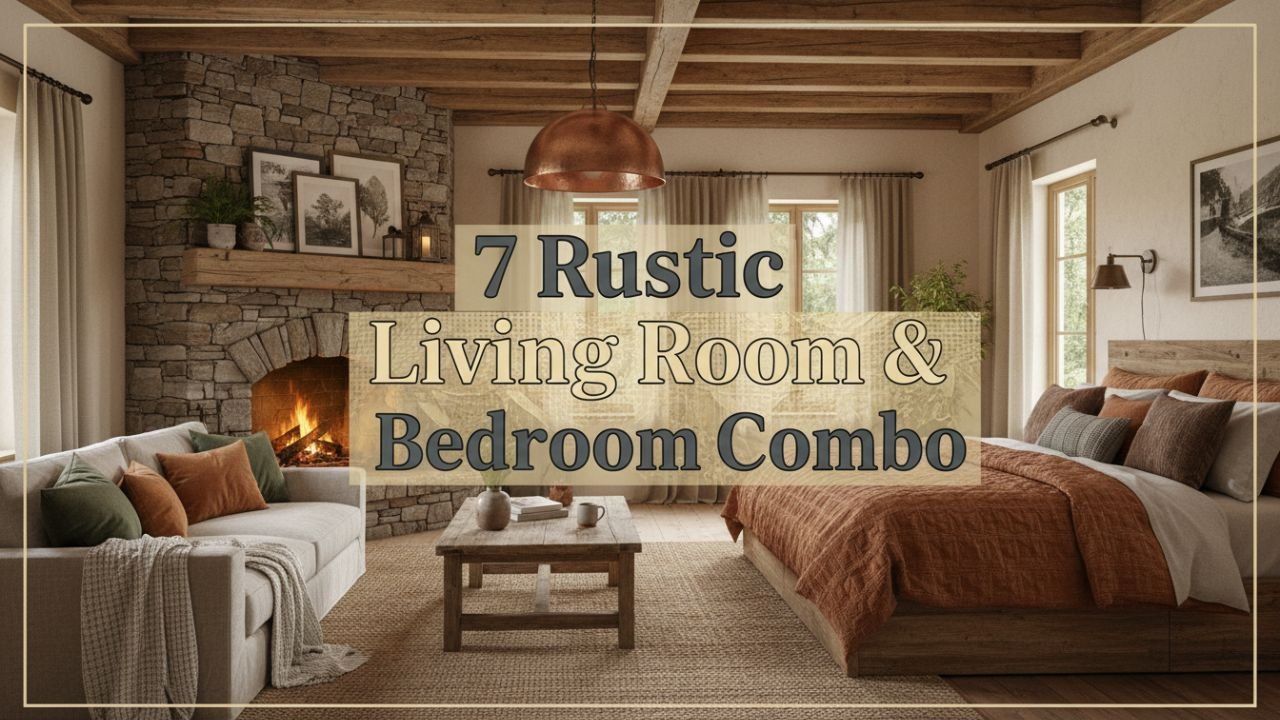 7 Rustic Living Room and Bedroom Combo Ideas