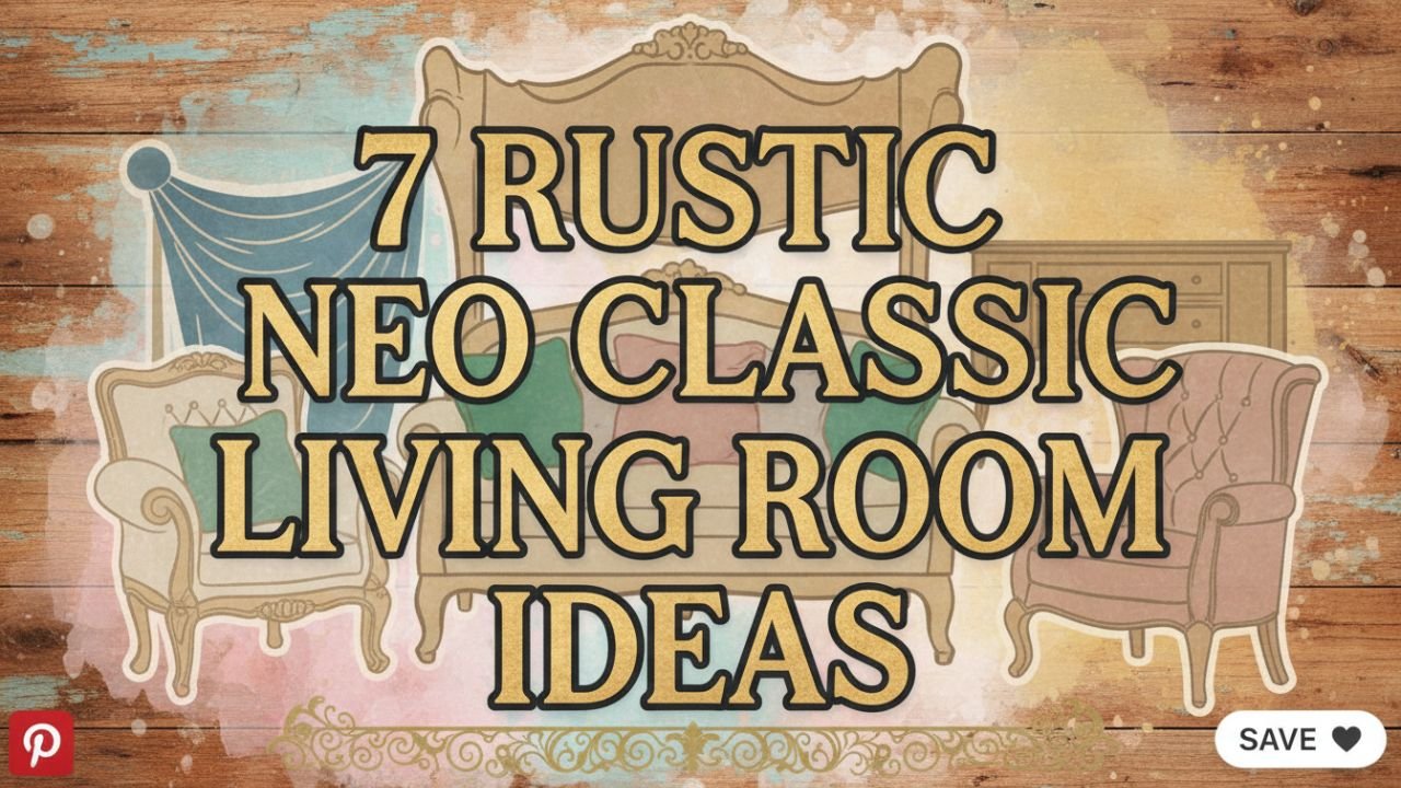 7 Rustic Neo Classic Living Room Ideas That Balance Warmth and Class