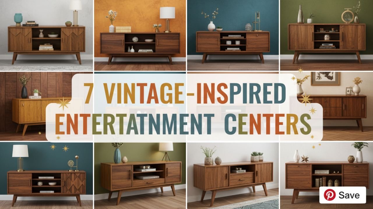 7 Vintage-Inspired Entertainment Centers for Your Living Room