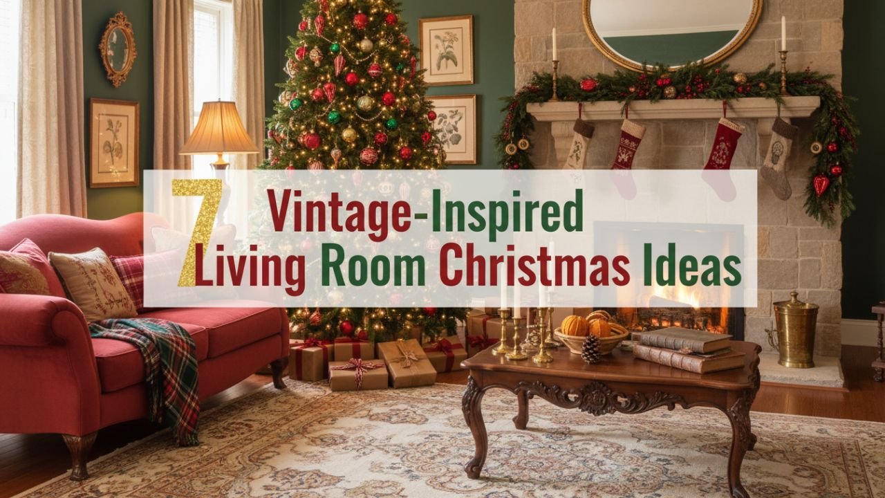 7 Vintage-Inspired Living Room Christmas Décor Ideas to Try