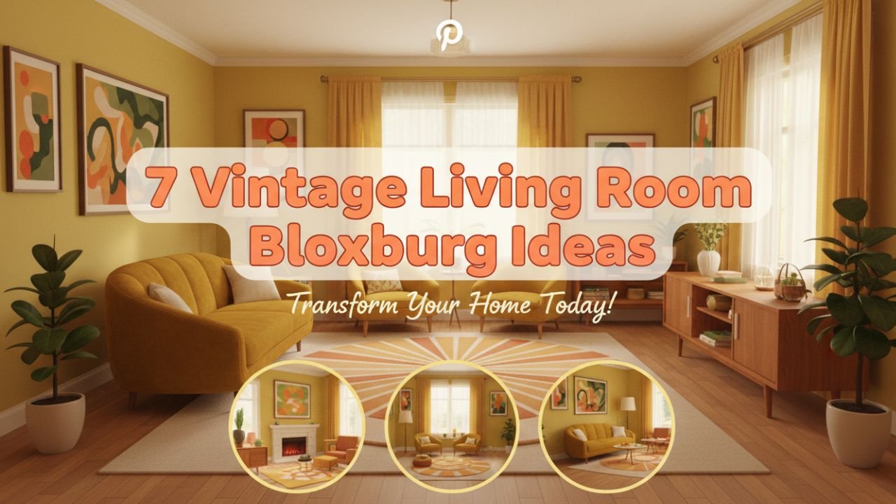 7 Vintage Living Room Bloxburg Ideas With Classic Charm