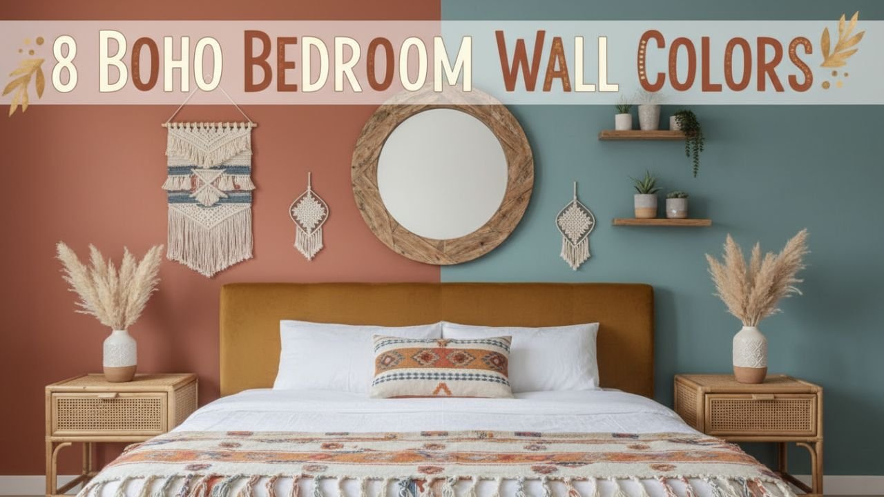 8 Boho Bedroom Wall Colors That Bring Free-Spirited Vibes