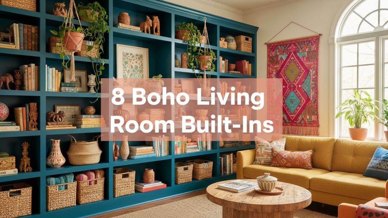 8 Boho Living Room Built-Ins That Bring Warmth and Personality