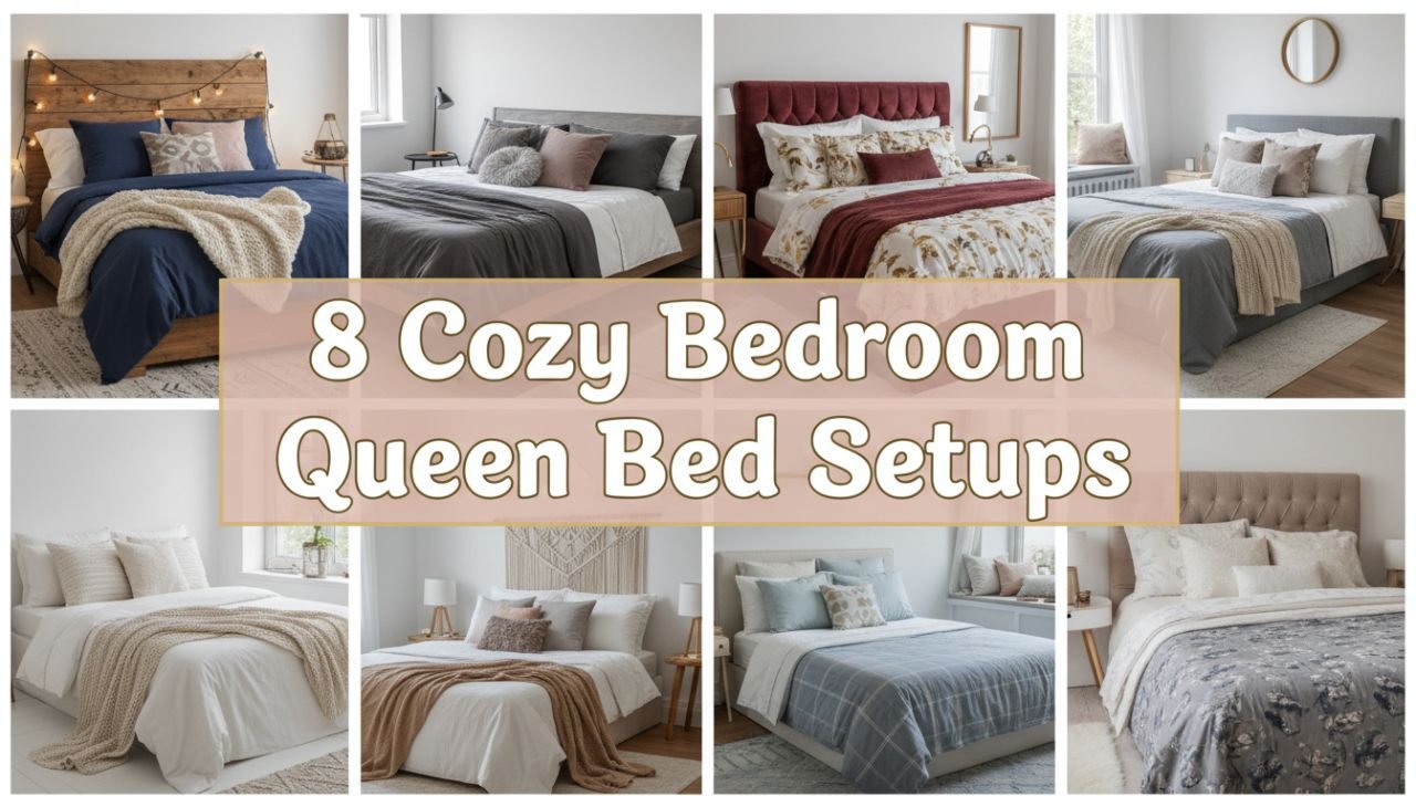 8 Cozy Bedroom Queen Bed Setups for Better Sleep