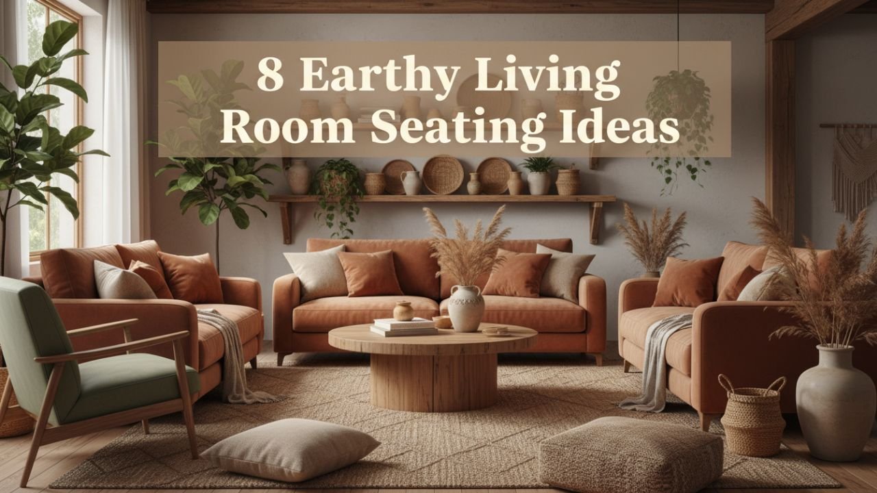 8 Earthy Living Room Seating Ideas for a Natural, Grounded Feel