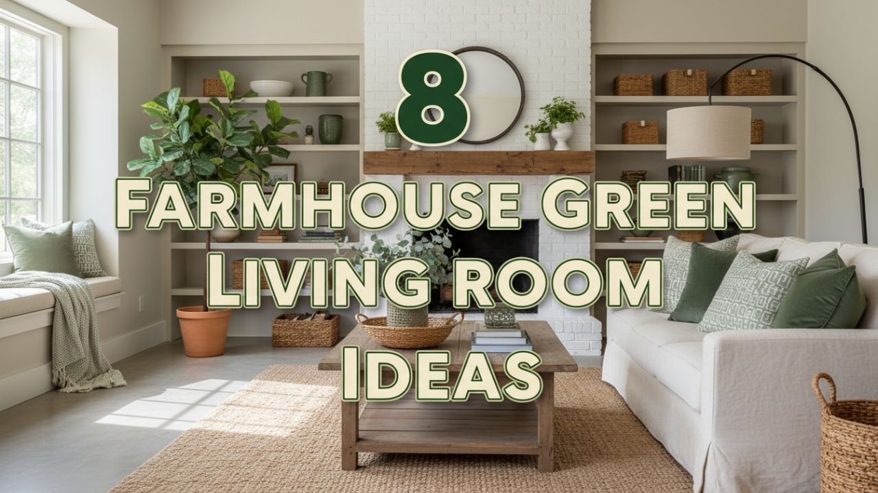 8 Farmhouse Green Living Room Ideas That Feel Cozy