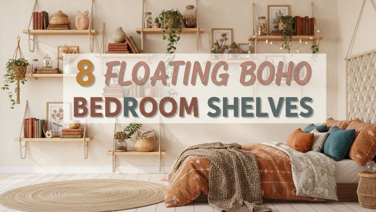 8 Floating Bedroom Shelves for a Bohemian Vibe