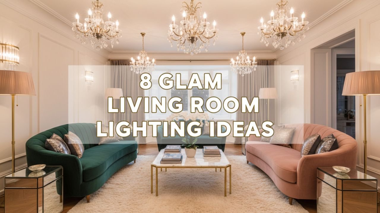 8 Glam Living Room Lighting Ideas That Sparkle