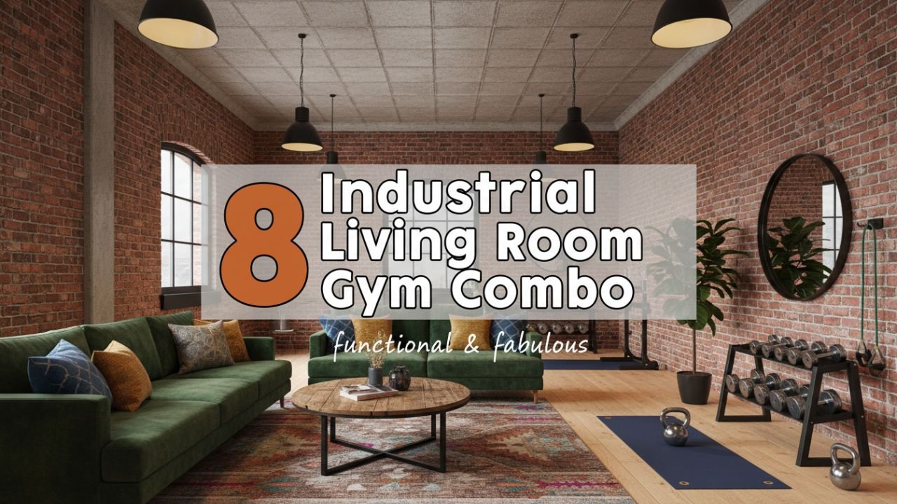 8 Industrial Living Room Gym Combo Ideas That Pop