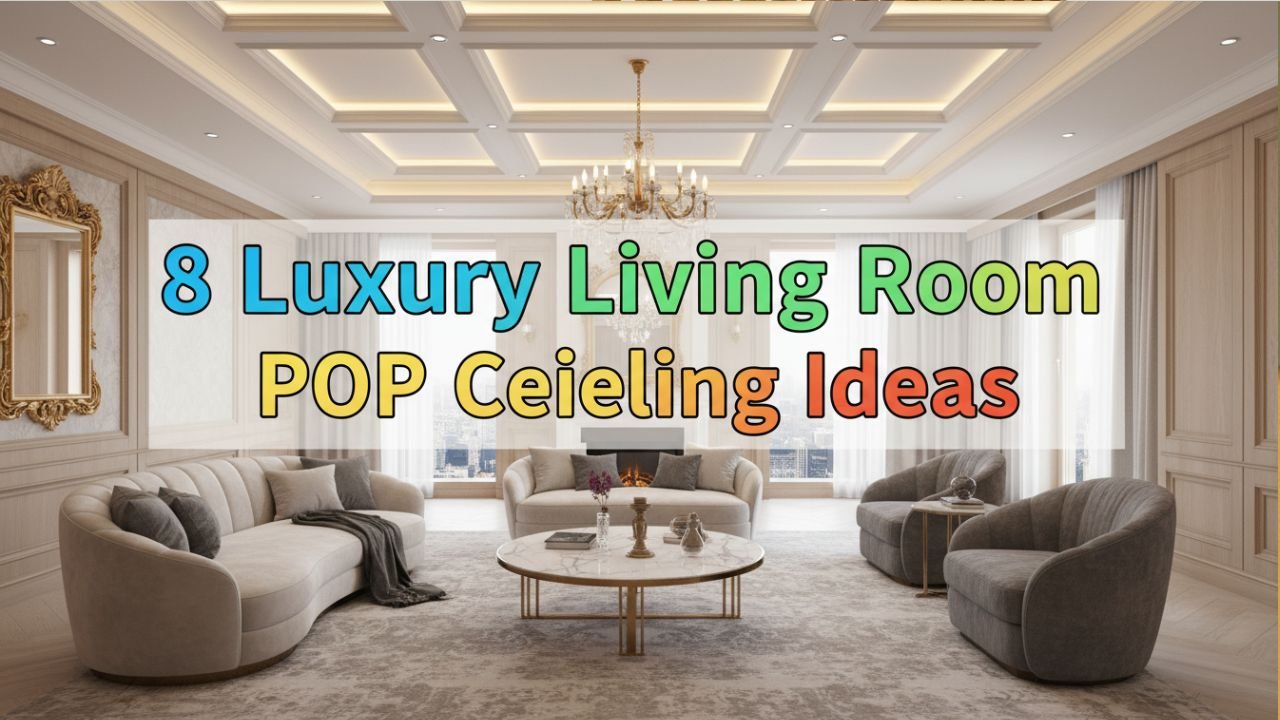 8 Luxury Living Room POP Ceiling Design Ideas for a Premium Look