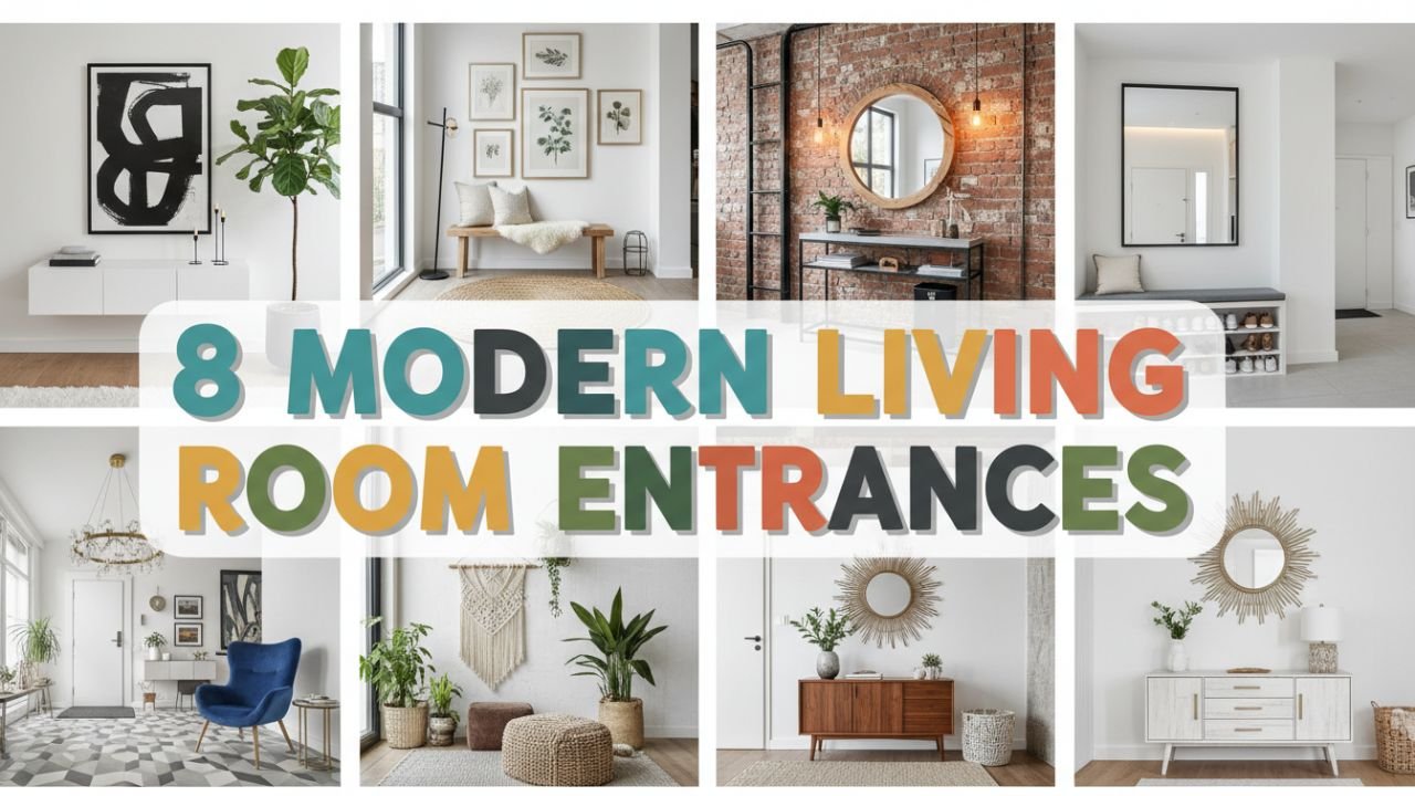 8 Modern Living Room Entrances That Make a Bold First Impression