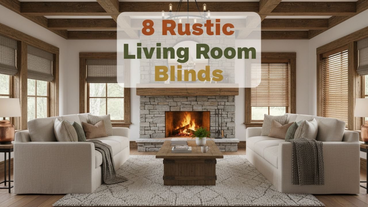 8 Rustic Living Room Blinds That Create a Cozy Cabin Feel