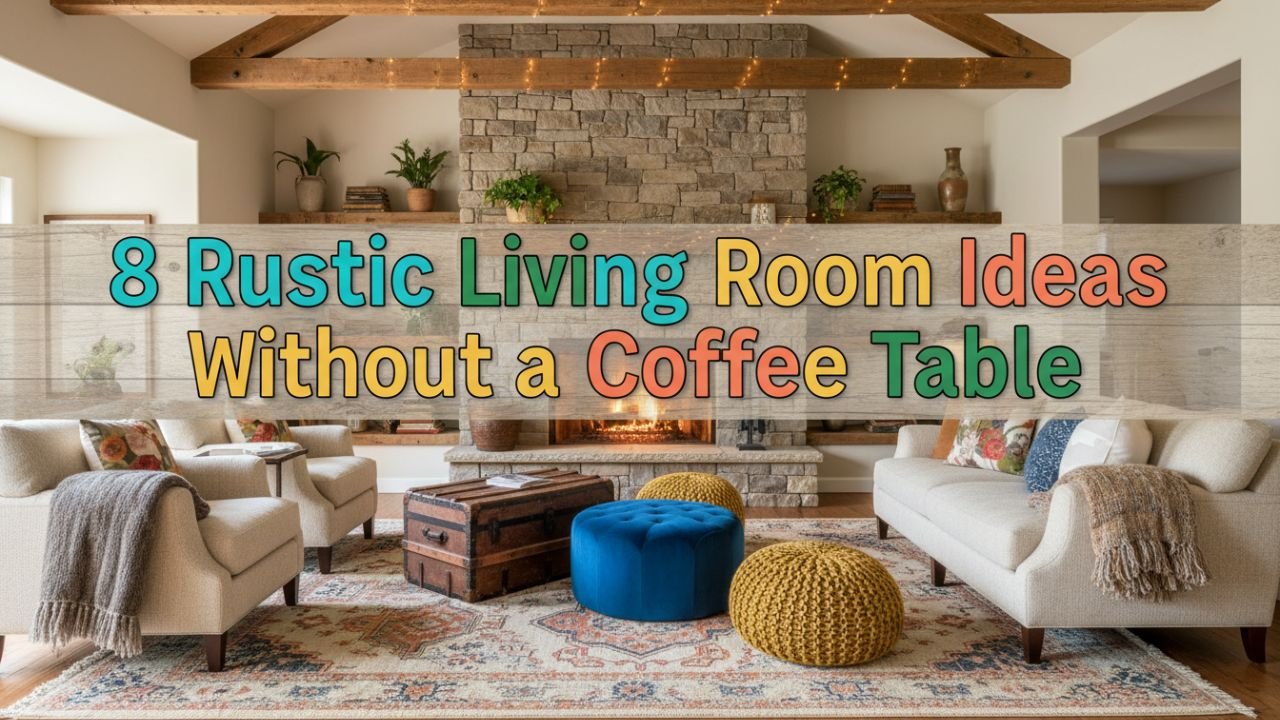 8 Rustic Living Room Ideas Without a Coffee Table