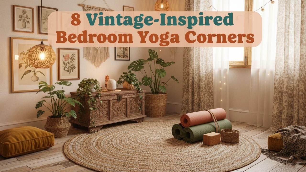 8 Vintage-Inspired Bedroom Yoga Corners to Reconnect with Yourself