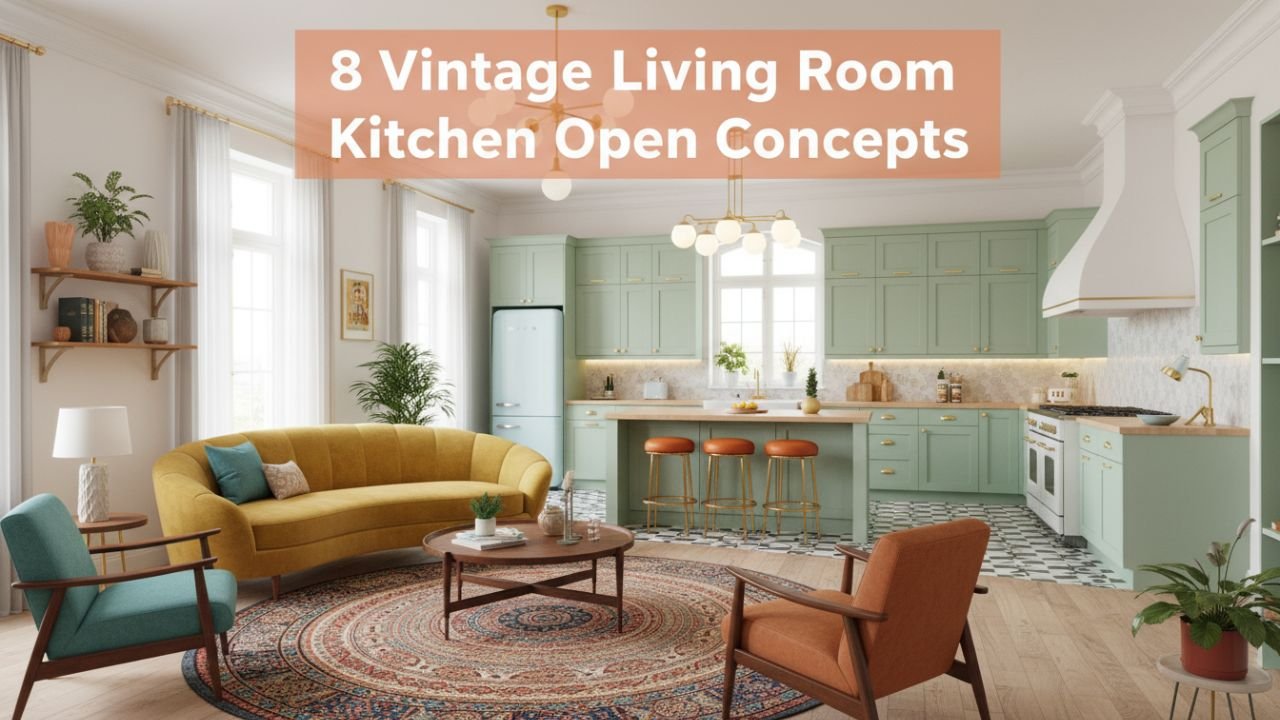 8 Vintage Living Room Kitchen Open Concept Styles With Timeless Charm