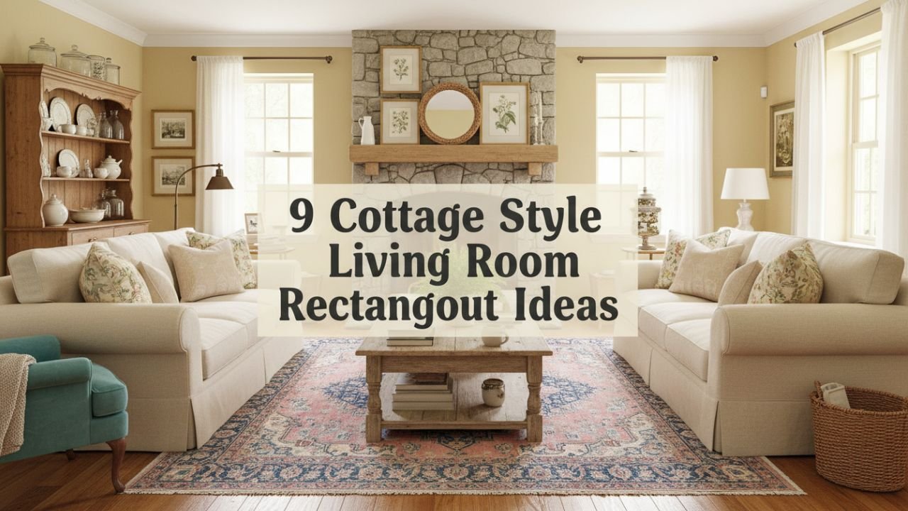 9 Cottage Style Living Room Rectangle Layout Ideas for a Soft, Homely Feel