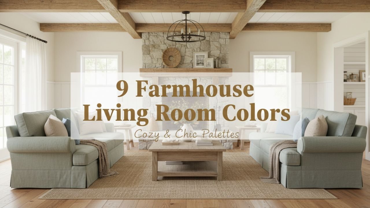 9 Farmhouse Living Room Colors That Feel Warm and Inviting